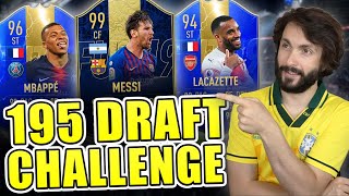 VELIKI 195 DRAFT CHALLENGE!! FIFA 19 LIVE