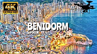 Benidorm, Spain In 4K By Drone - Amazing View Of Benidorm, Spain
