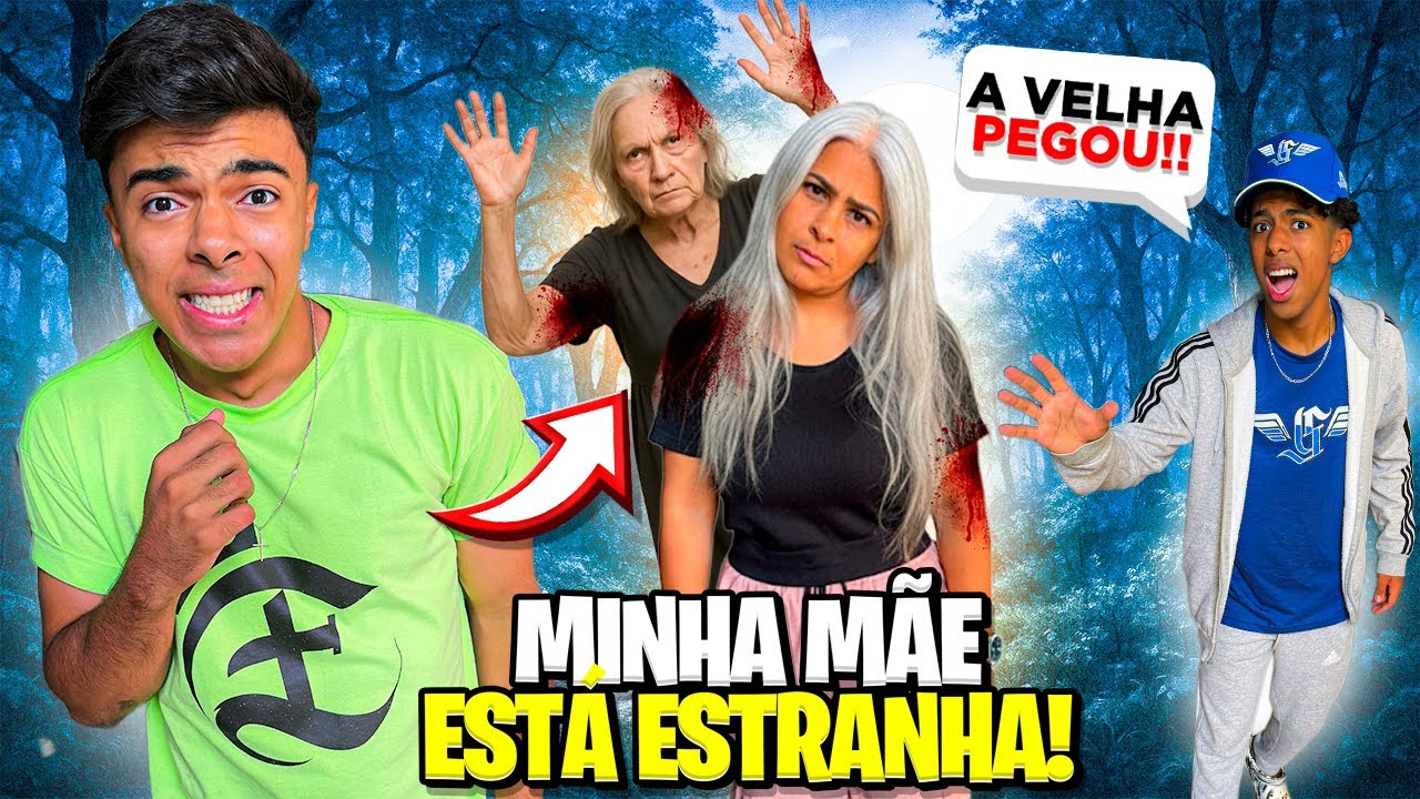 MINHA MÃE ESTÁ MUITO ESTRANHA!! ESTÁ VIRANDO A VELHA ASSOMBRADA?😱