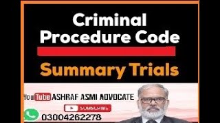 Code Of Criminal Procedure Section 260(1) Summary  Trial/Lawyer Online/Advocate Online/CR PC