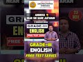 English Grade-III OFFLINE &amp; ONLINE TEST SERIES #rpsc1stgradeenglish#DronacharyaDikksha
