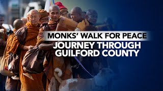 Monks walk through Guilford County, toward Triangle in 'Walk For Peace'