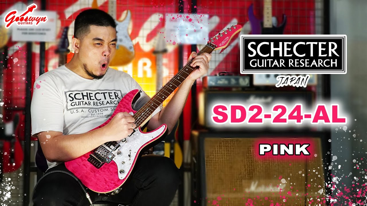 Schecter Japan SD2-24-AL PINK (Sound Demo) - YouTube