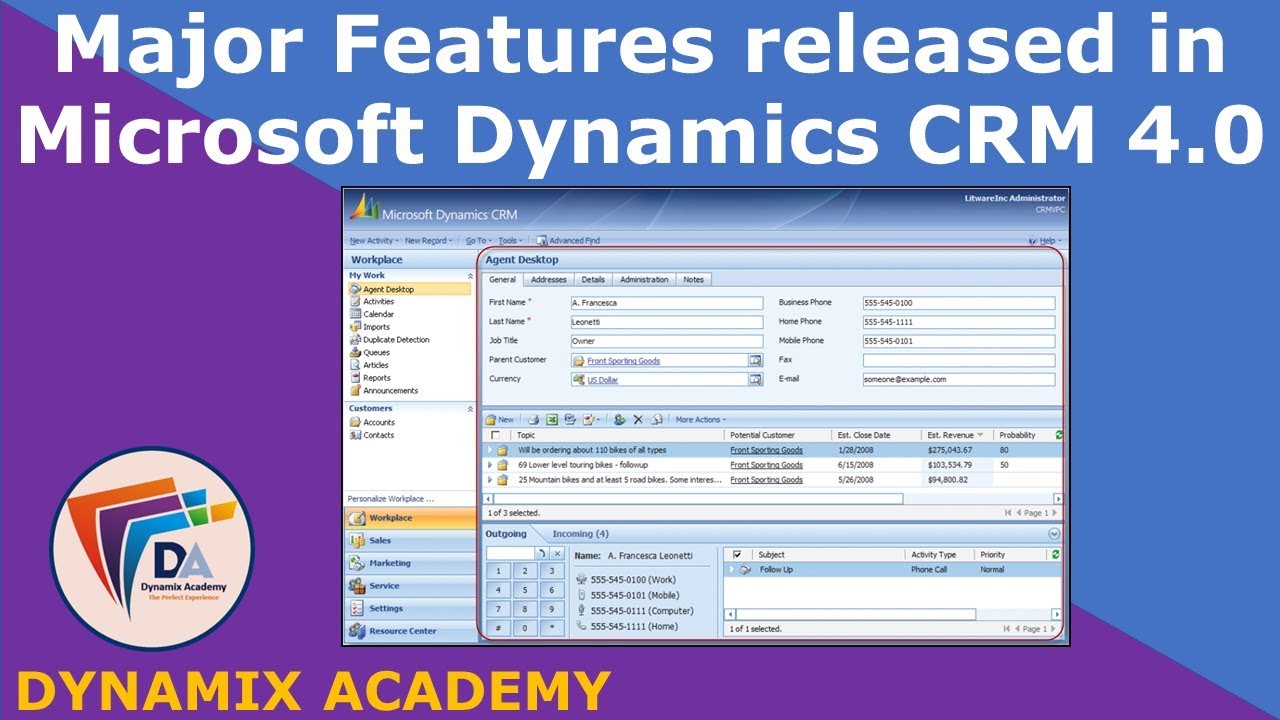 Microsoft Dynamics CRM 4.0 Dynamix Academy YouTube