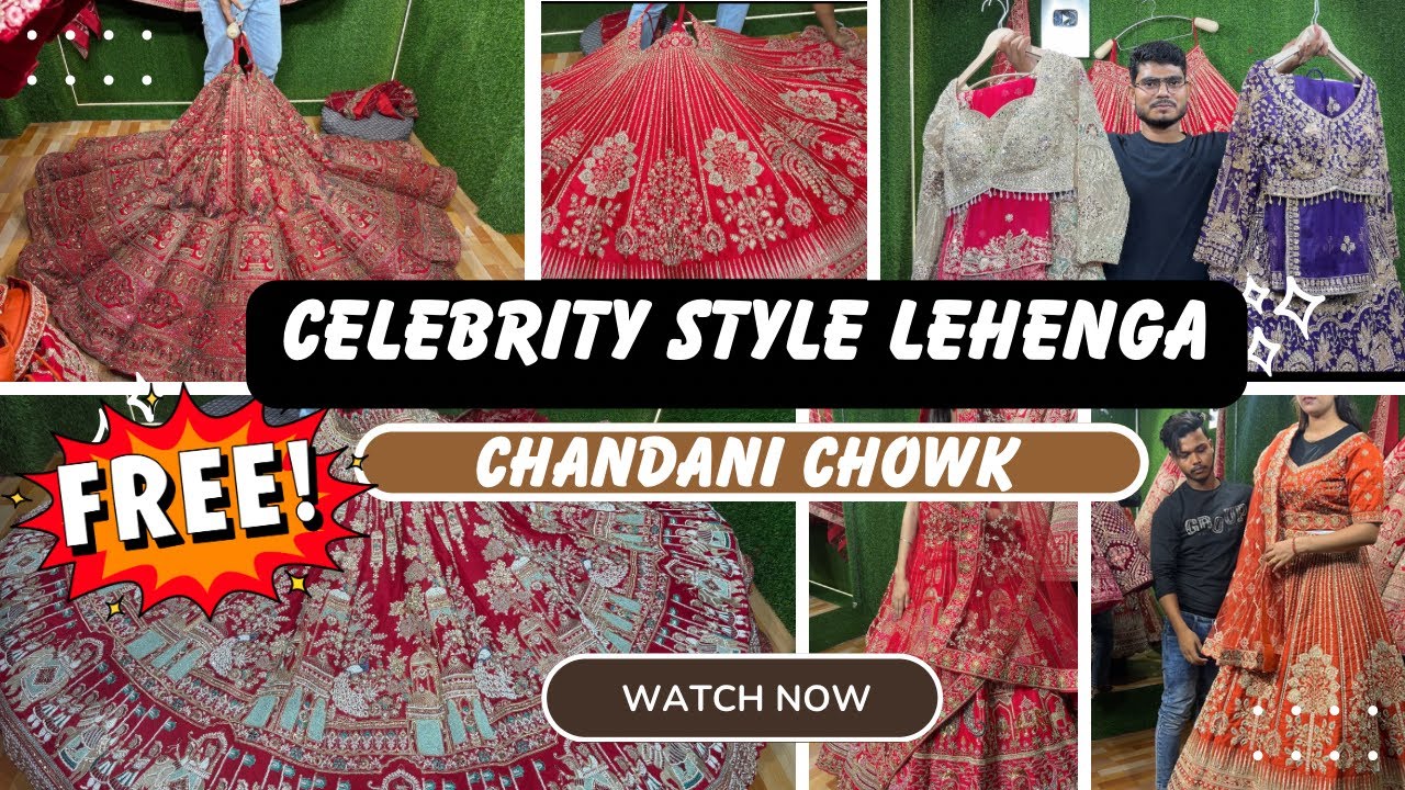 2025 Latest Desinger Lehenga Collection 😱| Chandni Chowk lehenga shopping |