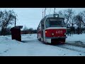 &quot;Морозный вечер&quot; Tatra T3SU №4109 на Рутченково