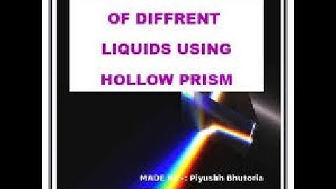 To investigate the dependence of the angle of deviation on the angle of ,#physicsproject #practical