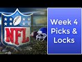 2019 Week 4 NFL Picks and Locks - YouTube