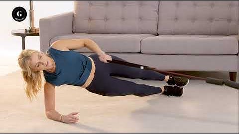 Power Band Side Planks with Single Arm Row