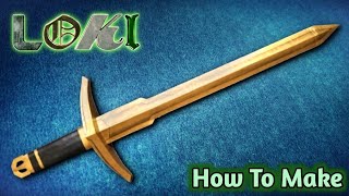 How To Make Loki's Sword With Cardboard Of LOKI TV series | New Loki's Weapon | DIY Arming Sword
