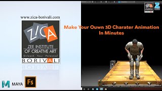 How to make 3D Animated Character in Minutes || Adobe Fuse || Maya || Zica Borivali & Malad