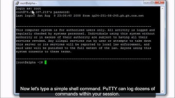 How To Create a Log File of Your PuTTY Session