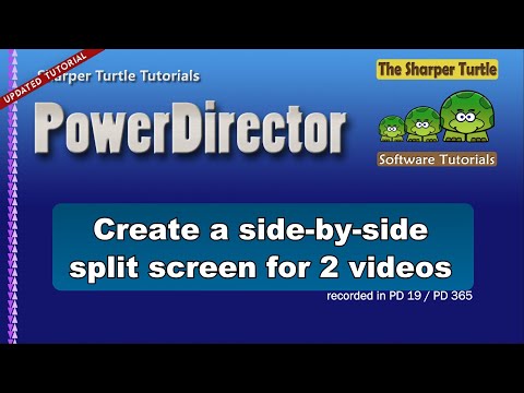 PowerDirector - Create a side-by-side split screen for two videos