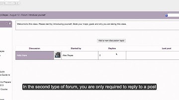 How to make a post to a forum in Moodle