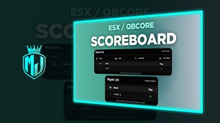 [FREE] ESX & QBCore Scoreboard Script | Modern UI & Player Stats 🎮 | MJ DEVELOPMENT