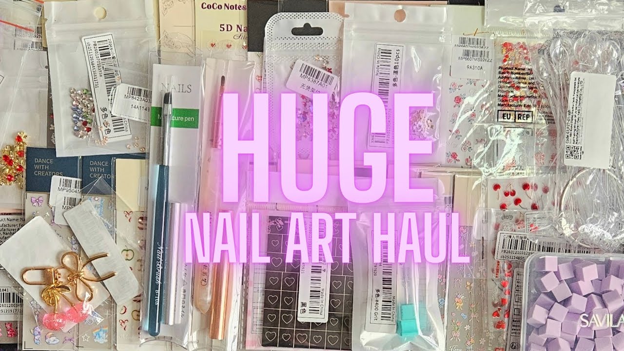 Massive Affordable Nail Art Haul (Shein, Aliexpress, Amazon)