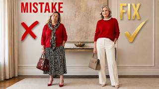 8 Red Rules That STOP Outfits Looking LOUD After 55