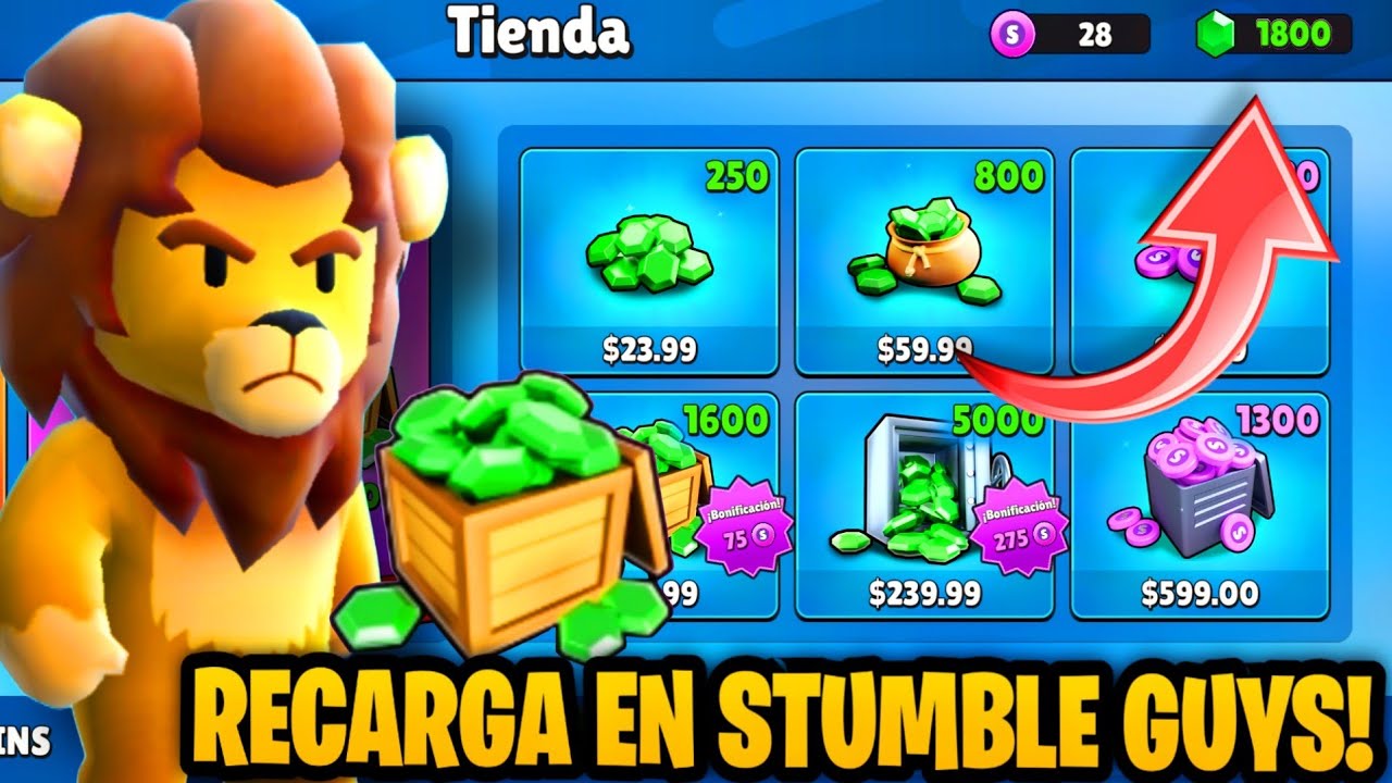 Recarga jogo stumble guys pix