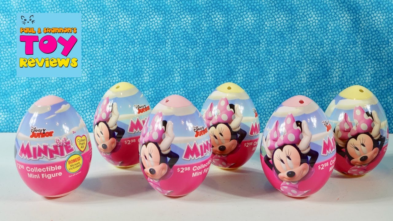 Disney Minnie Mouse Collectible Mini Figure Egg BLind Bag Opening Review | PSToyReviews
