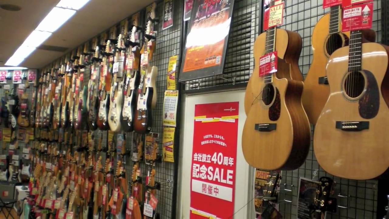 Guitar Shop in Japan Fender, Gibson, Ukuleles, etc YouTube
