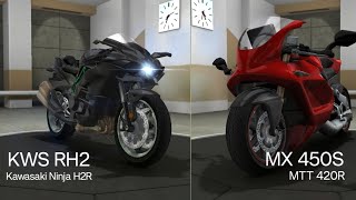 Kawasaki Ninja H2R (KWS RH2) VS MTT 420 R (MX 450S) || Traffic Rider