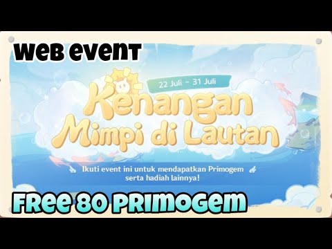 New Web Event Kenangan Mimpi di Lautan FREE 80 PRIMOGEM Genshin Impact