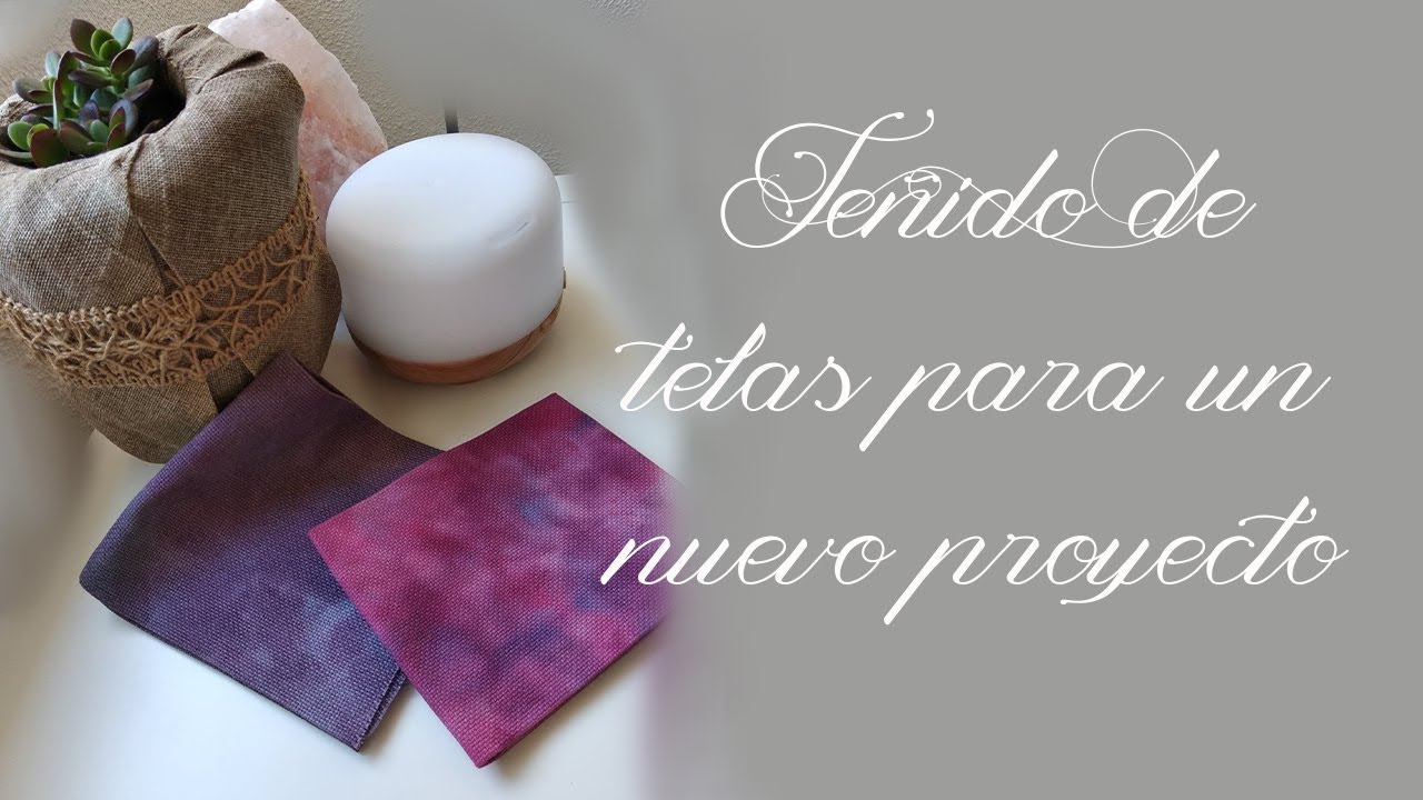 Teñir telas (curso de punto de cruz)