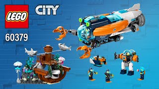 LEGO® City Deep-Sea Explorer Submarine (60379)[842 pcs] Building Instructions @TopBrickBuilder