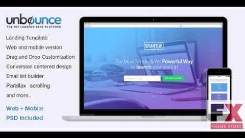 Preview Unbounce Landing Page Template for Startups TForest