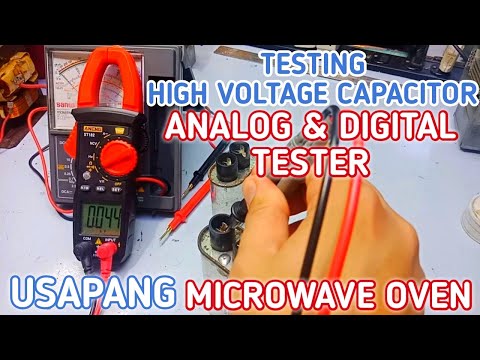 HOW TO TEST HIGH VOLTAGE CAPACITOR || MICROWAVE OVEN || TAGALOG