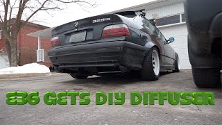 E36 GETS A DIY REAR DIFFUSER
