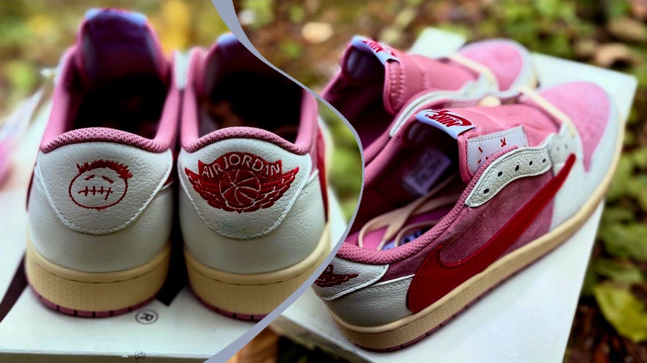 🔥 Travis Scott x Air Jordan 1 Low “Shy Pink” – First Look! Full