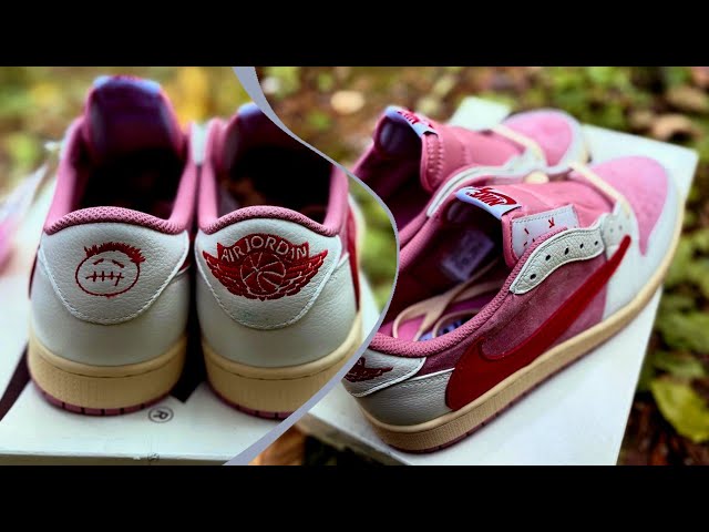 🔥 Travis Scott x Air Jordan 1 Low “Shy Pink” – First Look! Full