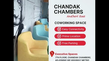 Coworking space in #andherieast | Office space in Andheri  at Chandhak Chambers, Near Metro station