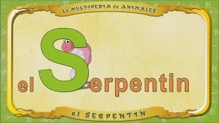 la Multipedia de animales. Letra S - el Serpentin