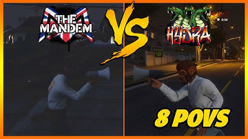 Hydra vs Mandem First Fight At MDM Block (multiple pov) | Nopixel GTA RP