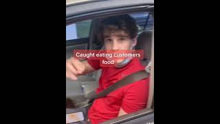 Caught Eating Customers Food