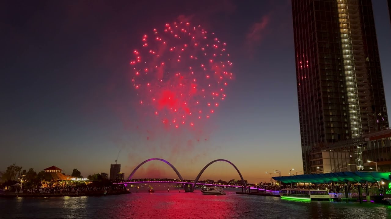 NYE Perth Early Fireworks