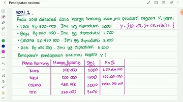 Pembahasan Soal Pendapatan Nasional dan Metode Produksi Ekonomi 11 SMA