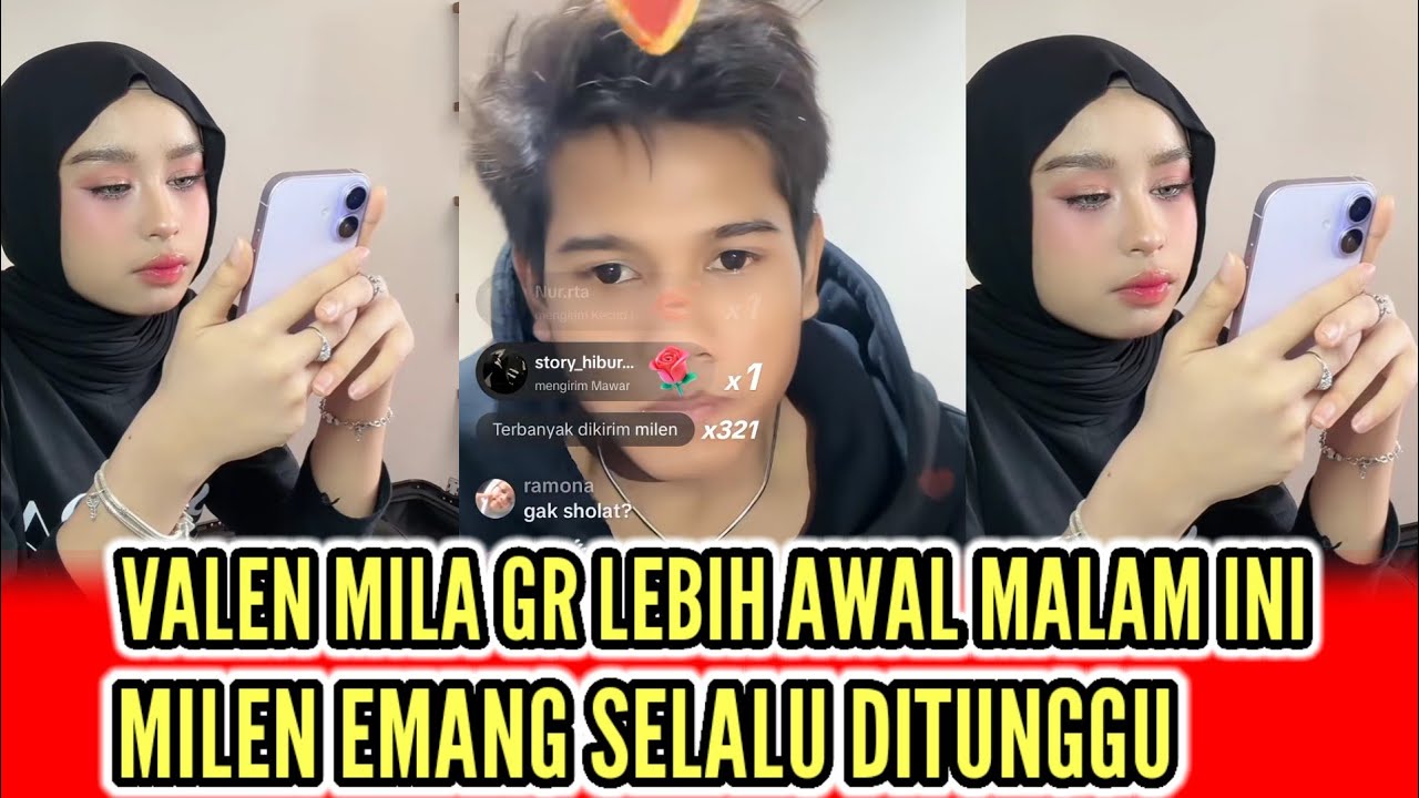 VALEN MILA❗GR Lebih Awal Malam Ini, Mila Chating Bang juned