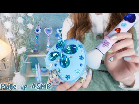 ASMR Doing your winter Makeup, Elsa?❄Handmade Clay Cosmetics|personal attention
