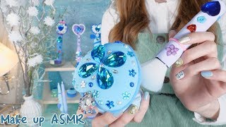 ASMR Doing your winter Makeup, Elsa💙❄Handmade Clay Cosmetics|personal attention