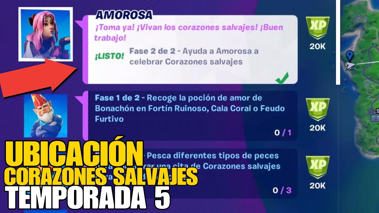Ayuda a Amorosa a celebrar Corazones Salvajes (UBICACIÓN