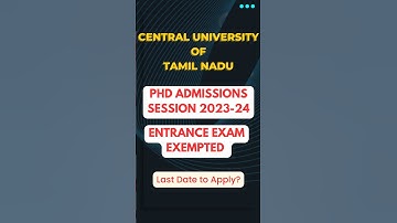 🥳CUTN Direct PhD Admissions 2023 #shorts #phd #phdinterview #directadmission