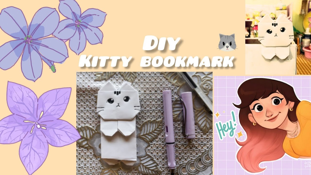Origami Cat Bookmark l 🙀✨ How to make paper cat 