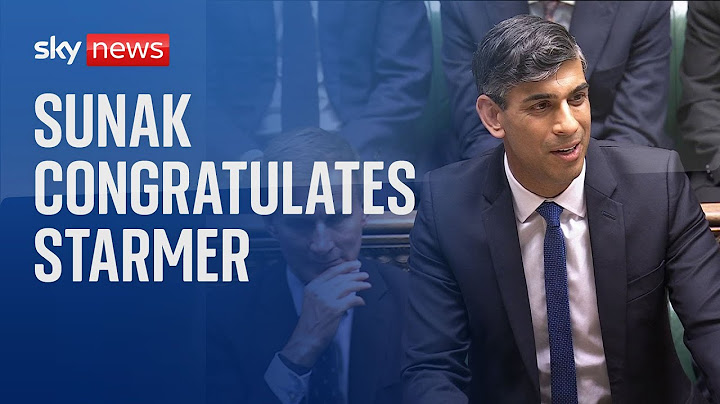 Rishi Sunak congratulates Sir Keir Starmer ahead of his 'formidable task' in leading country