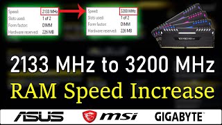  RAM Speed Increase 2133 MHz to 3200 MHz in any Motherboard || Enable XMP for RAM