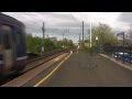 Evening East Coast Main Line traffic at Morpeth Station 13th May 2015