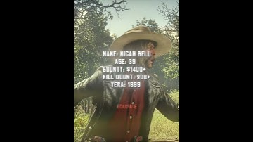 Micah Bell 1899 VS 1907#reddeadredemption #reccomended #gaming #ending #funny #jokes