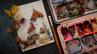 Learn to Paint Ancient Old Stone Towers Vintage Historical Architecture Artistic Vision Masterpiece